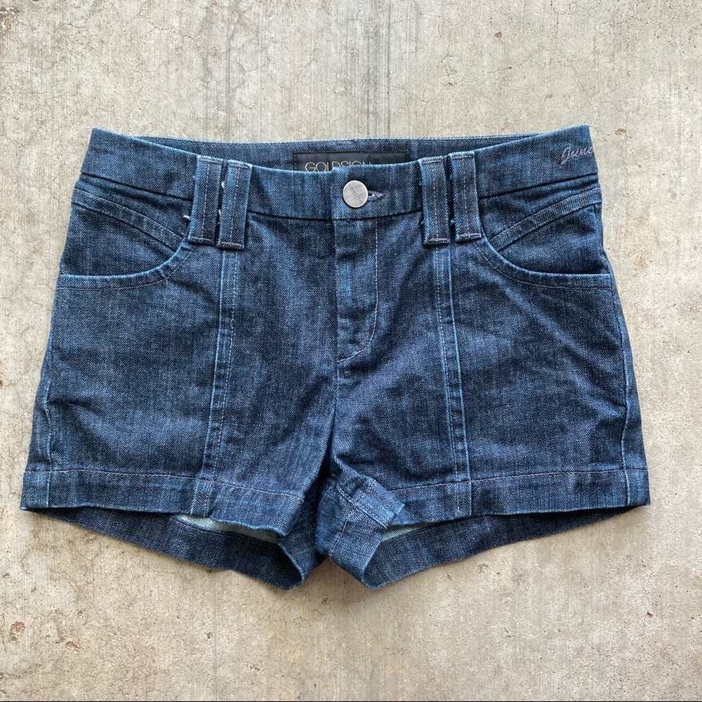 Goldsign | Junebug Dark Wash Denim Shorts 26